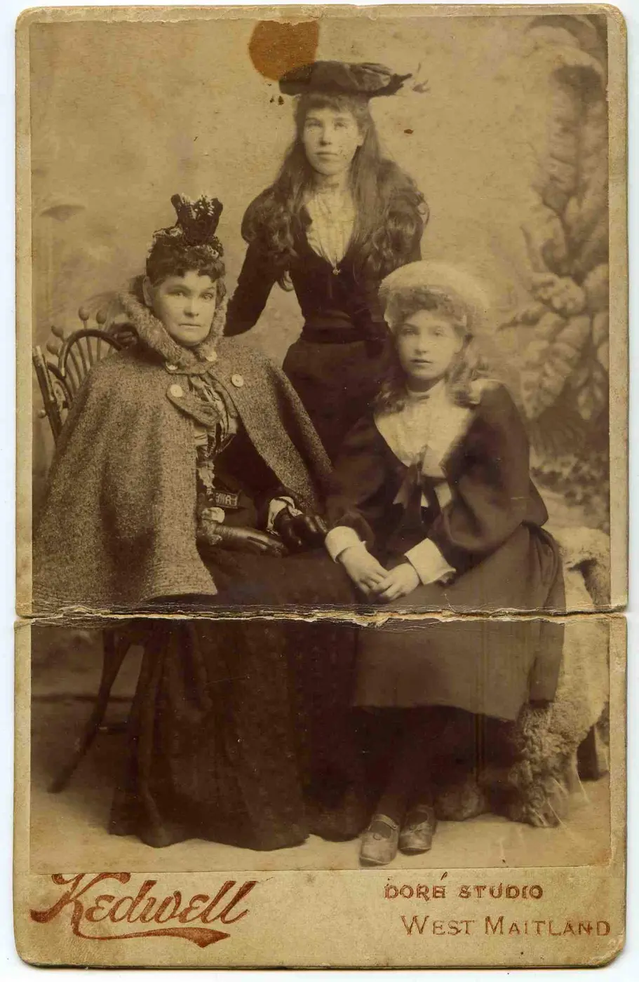 Susannah Fawcett with Mabel and Daisy