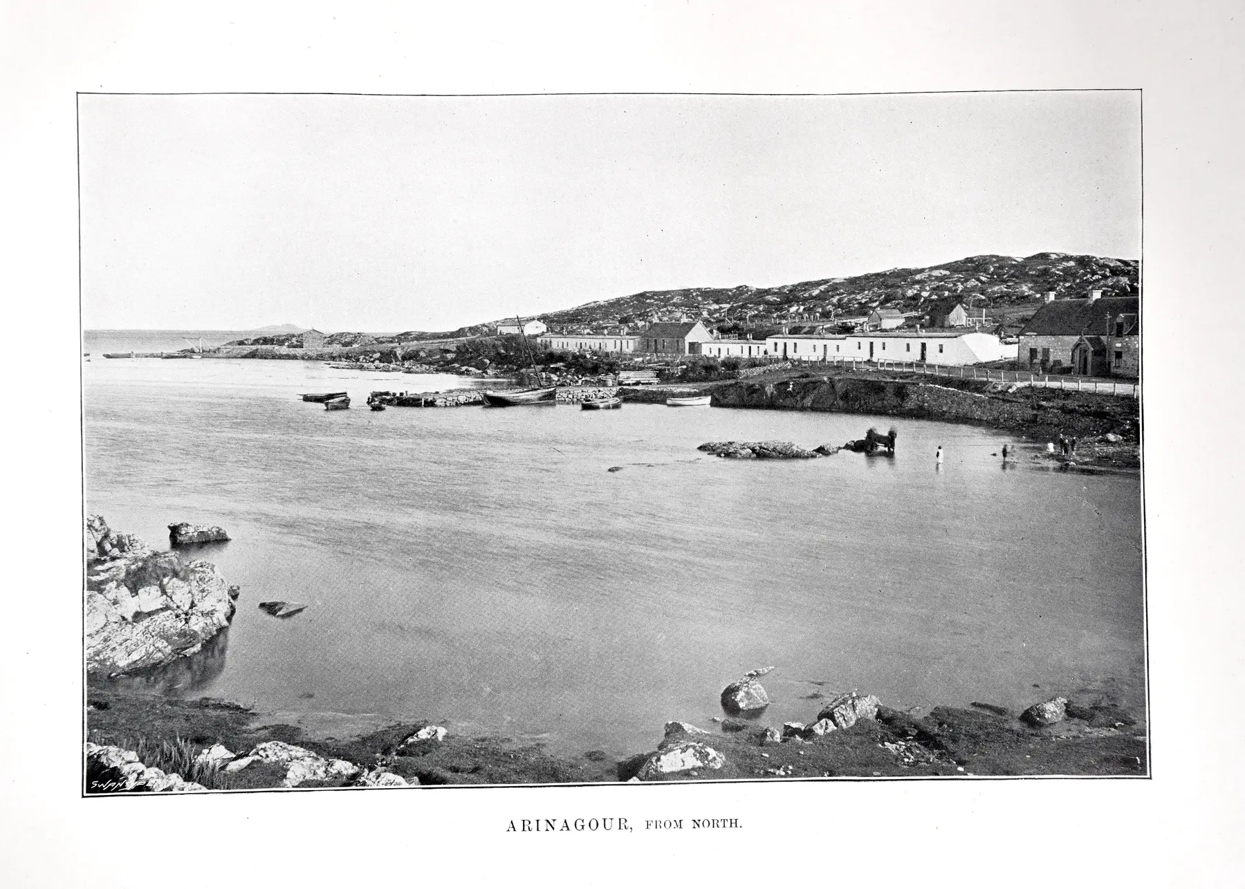 Historic photograph of Arinagour on the Isle of Coll in 1903