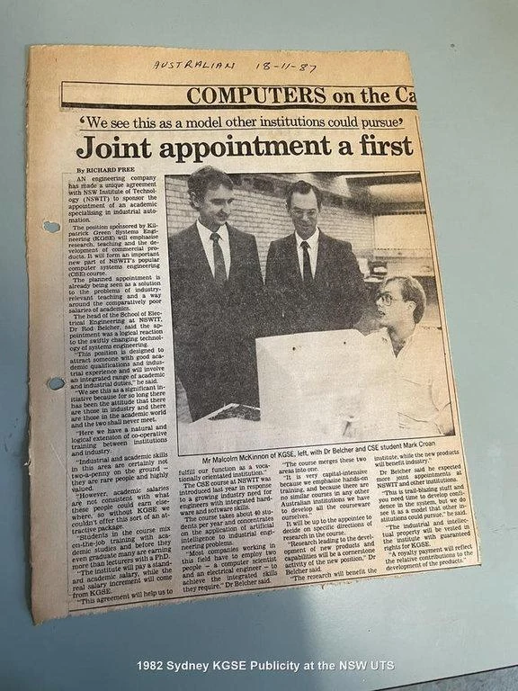 1982-1989 - Kilpatrick Green Systems Engineering, Sydney and North Ryde