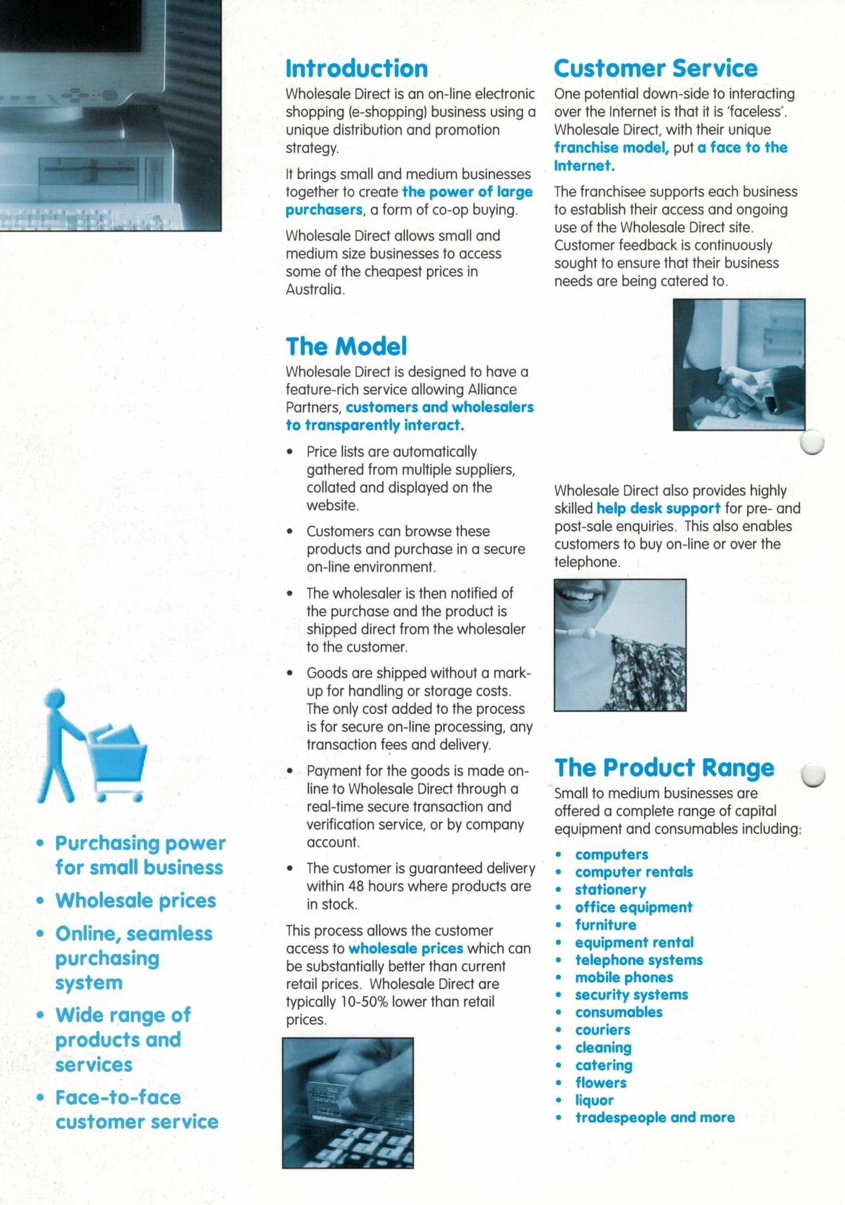 Wholesale Direct brochure — services and ordering