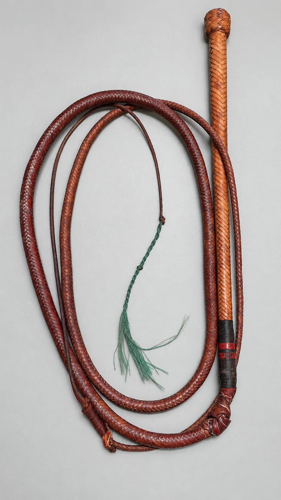 My plaited leather stockwhip